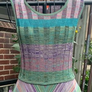 CHRISTIAN LACROIX Vintage 90’s Bazar Striped Knit A-Line Dress EUC Size M